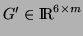 $ G' \in \MR ^{6\times m}$