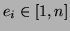 $ e_i \in [1,n]$