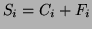 $ S_i = C_i + F_i$