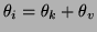 $ \theta_i = \theta_k + \theta_v$