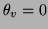 $ \theta_v = 0$