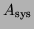 $ A_{\text{sys}}$
