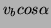 $ v_b cos\alpha$